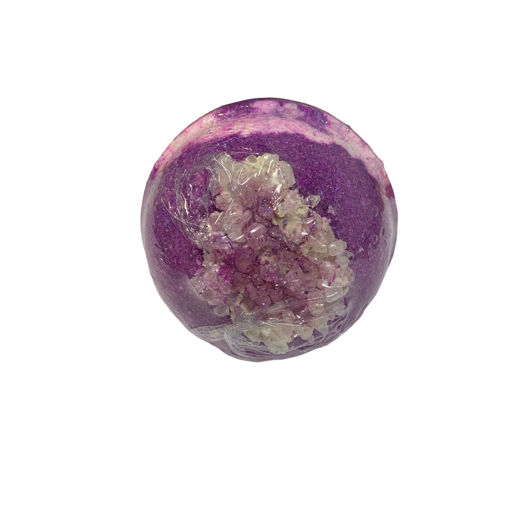 Geode Bath Bomb Purple Lavender