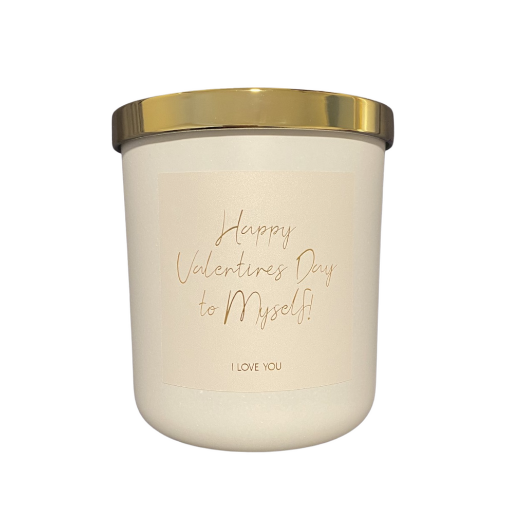Happy Valentines Day to Myself Candle