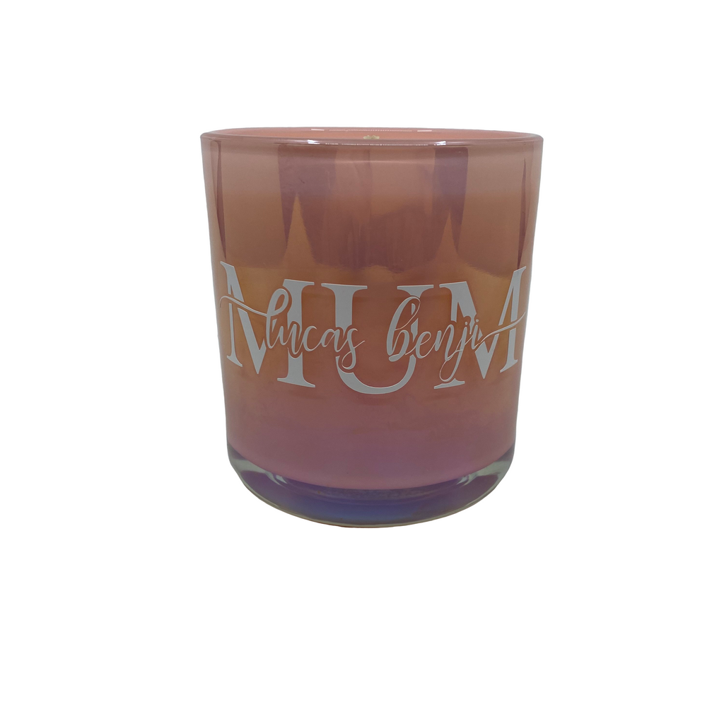 Pink Mum Personalised Candle