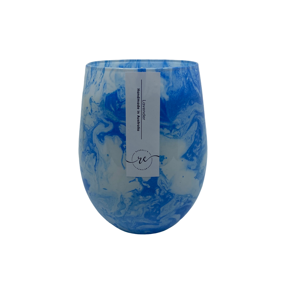 Marble Blue Soy Candle