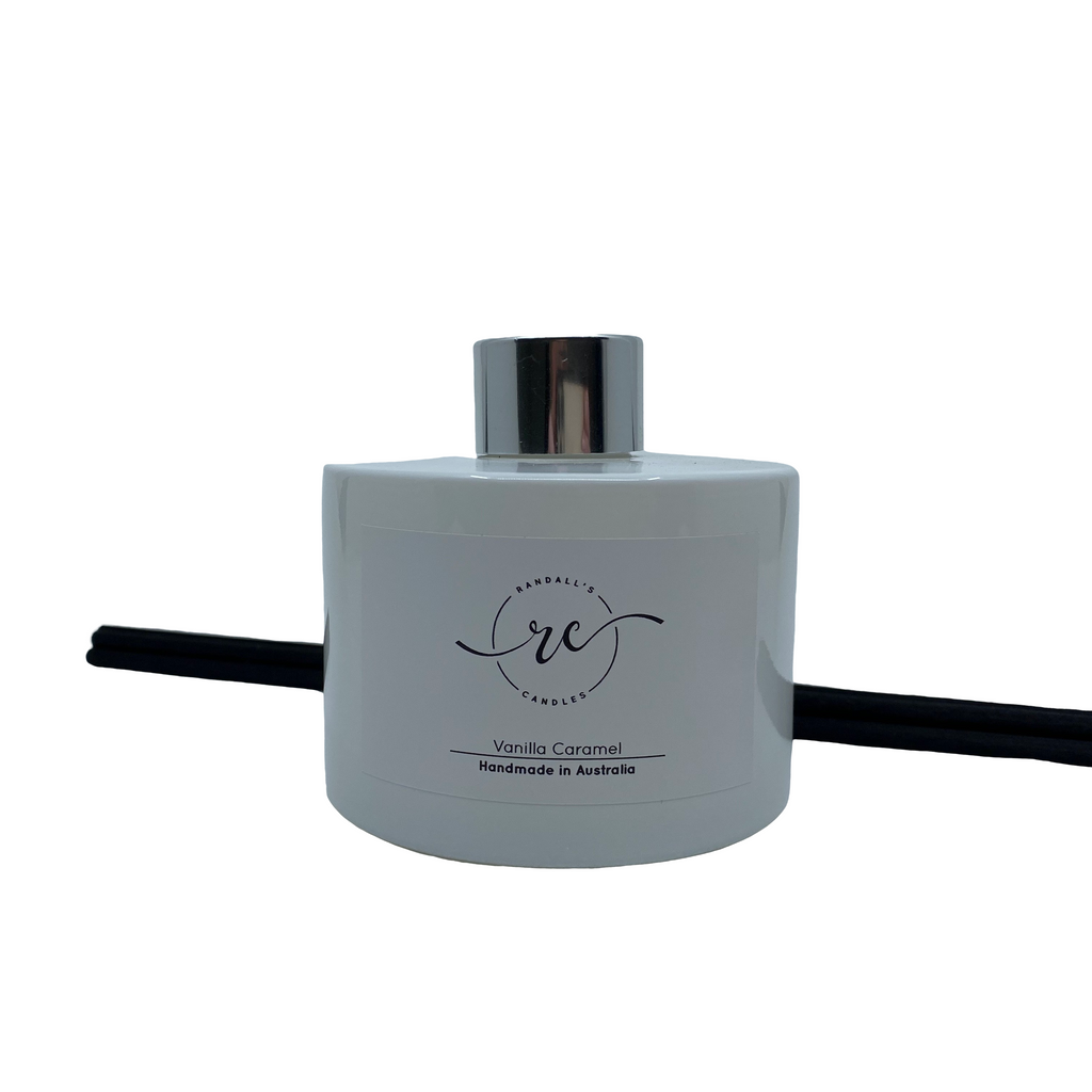 Gloss White Silver Small Reed Diffuser