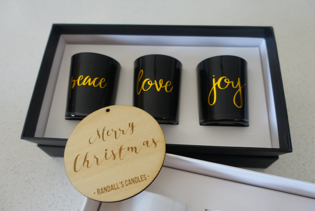 Christmas Black Candle Pack