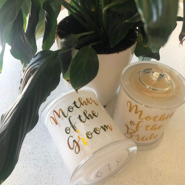Mother of the Groom Bride Candle